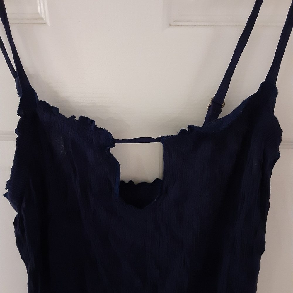 Navy Blue Spaghetti Strappy Women's Super Cute Dress Size Medium